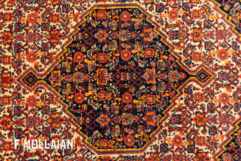 Tappeto Stilizzato Multicolore Persiano Antico Senneh n°:57375493